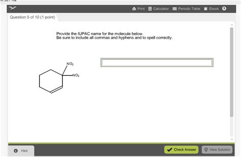 Solved Print E Calculator Periodic Table Ebook Question Chegg