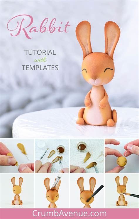 Rabbit Cake Topper Cake Topper Tutorial Rabbit Cake Fondant Rabbit