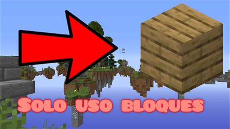 Skywars Pero Solo Puedo Usar Bloques YouTube