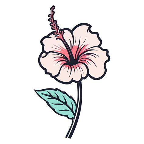 Premium Vector Detailed Vector Of A Beautiful Hibiscus Flower Icon Ideal For Floral Themed