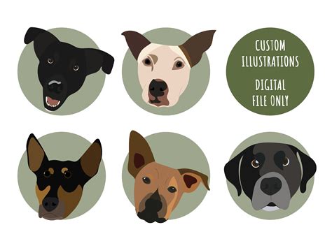 Custom Dog Art, Pet Portrait, Printable DIGITAL Download, DIGITAL File ...