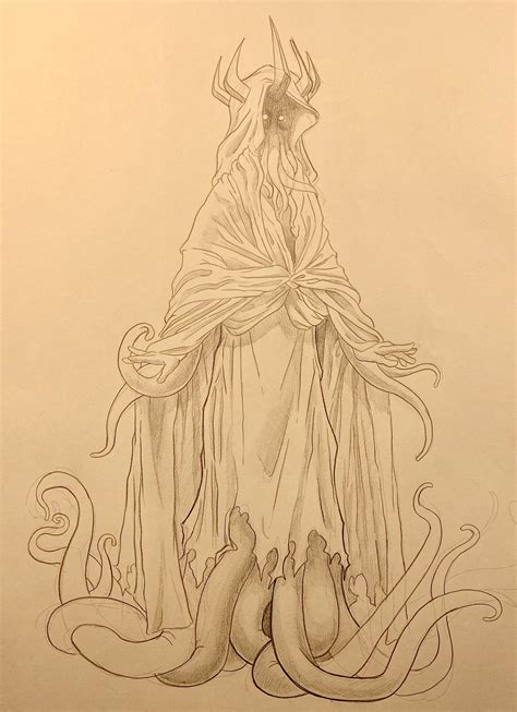 Hastur preliminary sketch : r/Lovecraft