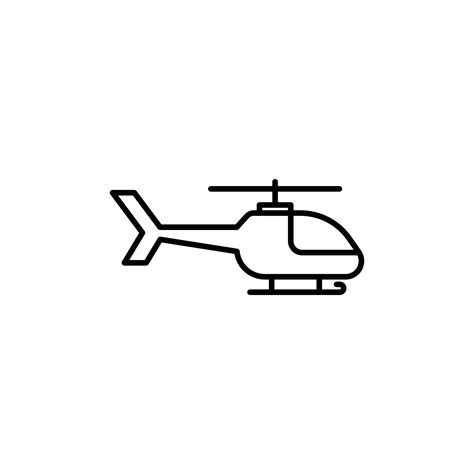 Helicopter Icon Isolated On White Background 49703812 Vector Art At