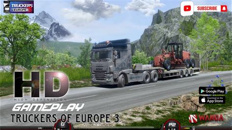 Transporting Motor Grader Heavy Duty Truckers Of Europe 3 Gameplay