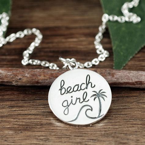 Beach Girl Necklace Beach Necklace Beach Jewelry T For Etsy