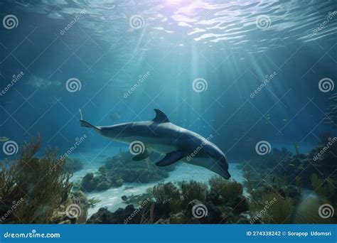 Wild Dolphin Family Enjoying Their Natural Habitat on World Oceans Day ...