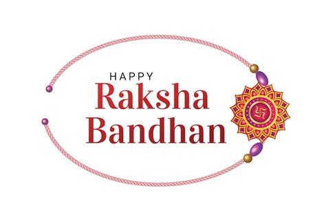 Saludo Feliz De Raksha Bandhan Con La Ilustraci N De Rakhi Vector Premium