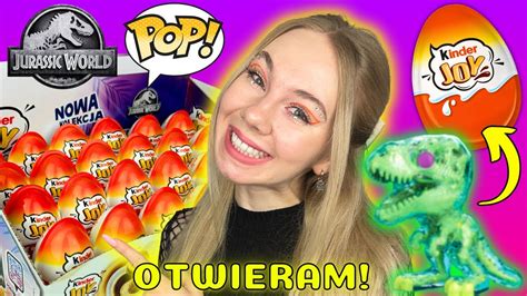 Otwieram Kinder Joy Jurassic World Funko Kinder Jurassic World