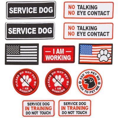 Okuna Outpost 12 Pack Service Dog Vest Patches (8 Designs) | Service ...