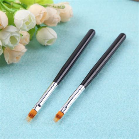 Pcs Manicure Pens Serrated Nail Cleaning Brushes Pro Wood Handle