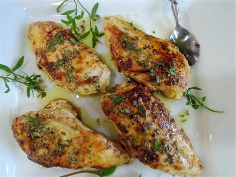 The Briny Lemon Yogurt Marinated Chicken Breasts With Lemon Herb Drizzle