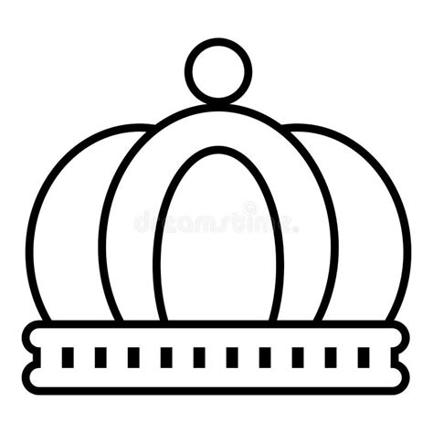 Empire Crown Icon Outline Line Style Stock Vector Illustration Of