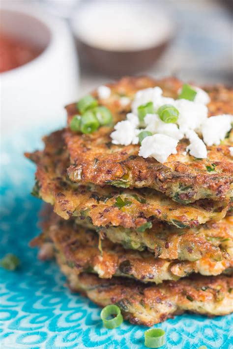 Astoundingly Easy Zucchini Feta Leftover Quinoa Fritters