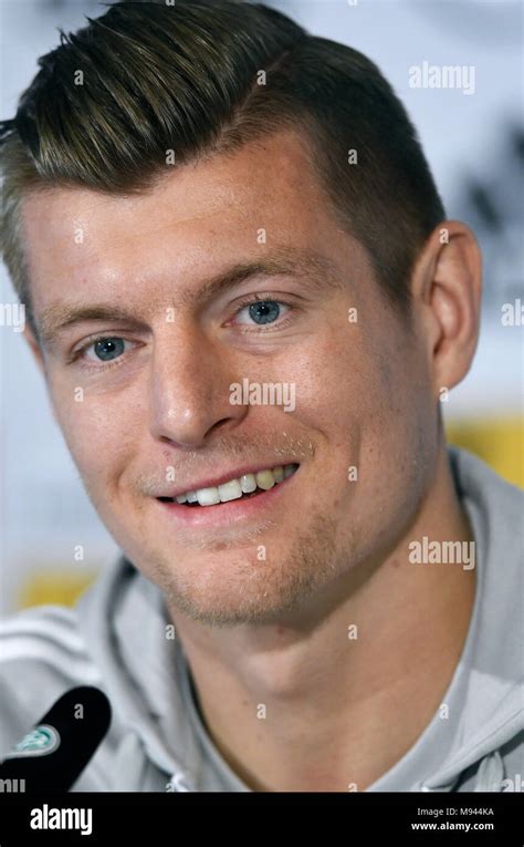 Press Conference With German Midfielder Toni Kroos Real Madrid Stock