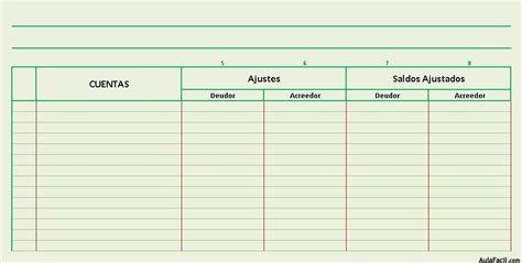 Hojas De Contabilidad Para Imprimir