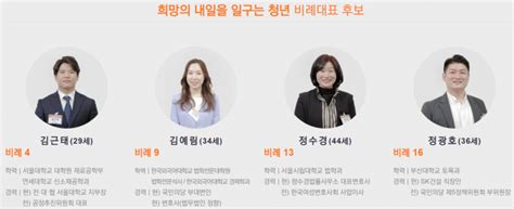 국민의당 비례후보1번 동산병원 최연숙 4번 反조국 김근태