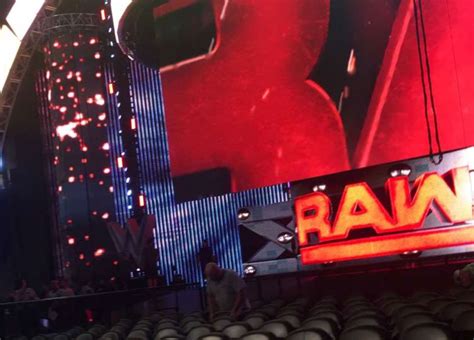 PHOTO WWE Looks To Be Debuting A New Set For Tonight S RAW In