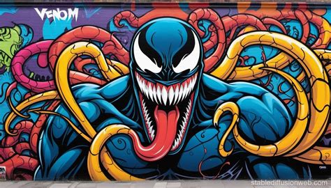 Spider-Man's Foe: Venom Wallpaper | Stable Diffusion Online