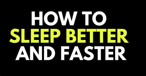 How To Sleep Better And Faster 11 Things That Worked For Me