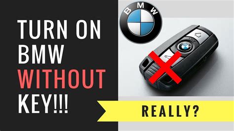 How To Start Bmw With No Key In Ignition Youtube