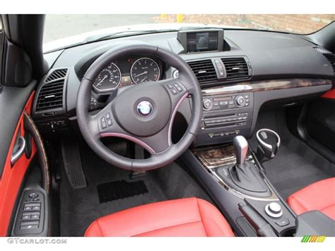 2008 Bmw 1 Series 128i Convertible Coral Red Dashboard Photo 47946621