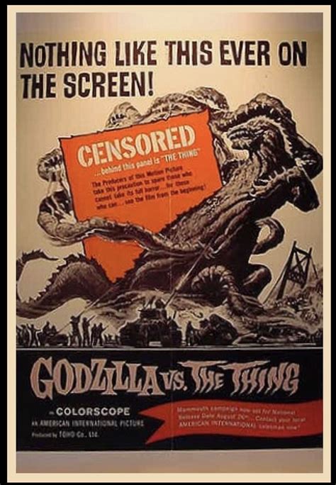 Godzilla Vs The Thing Aka Godzilla Vs Mothra” Or Mosura Tai Gojira