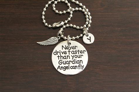 Never Drive Faster Than Your Guardian Angel Can Fly Rear View Etsy