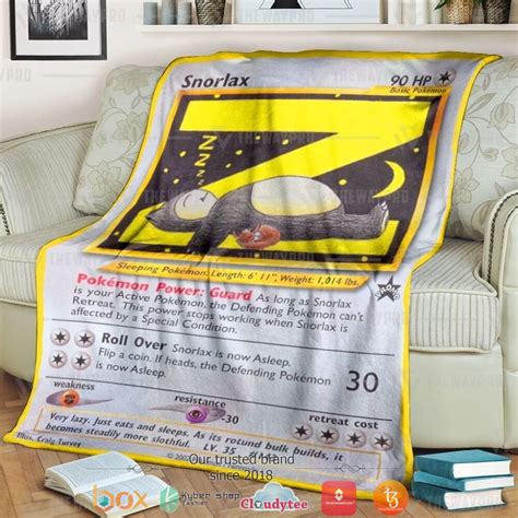 Snorlax Pokemon Blanket Hot Sale