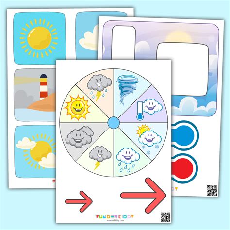 Printable Todays Weather Display Chart For Kindergarten