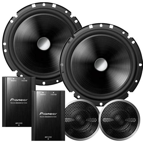 Par Alto Falantes Para Som Automotivo Pioneer TS C170BR Kit 2 Vias 6