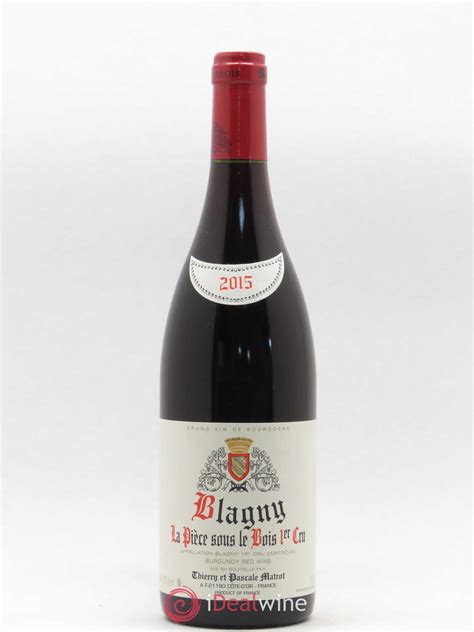 Acheter Blagny 1er Cru La Pièce sous le Bois Matrot 2015 lot 6460