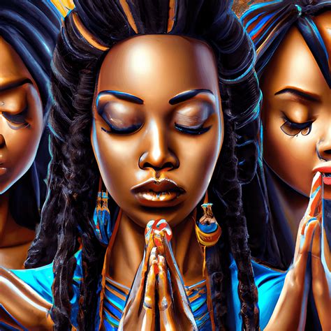 Praying African Women Creative Fabrica