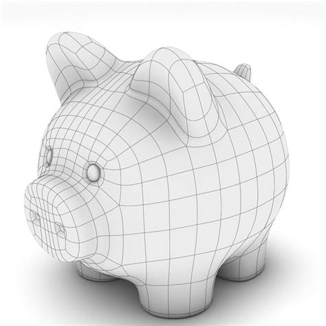 Piggy Bank 3d Model 25 Unknown Obj Ma Free3d