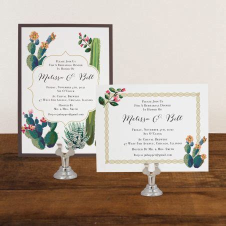 Desert Love Wedding Invitations Cactus Wedding Beacon Lane