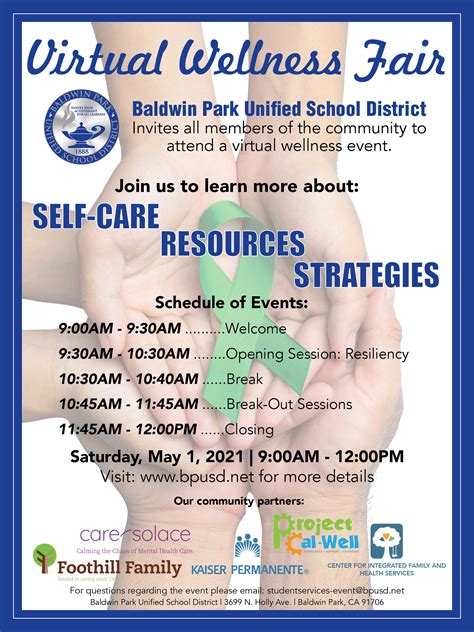 Baldwin Park Unified To Host Virtual Wellness Fair California School