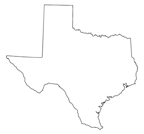 Texas Outline Png Transparent Images