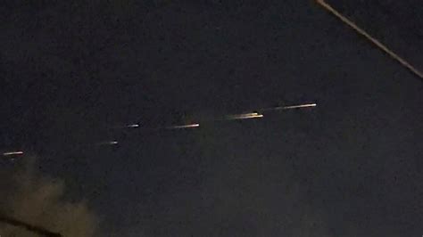 Flaming Space Debris Re Entering Atmosphere Lights Up California Sky