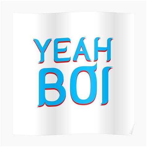 Yeah Boi Ainsley Harriott Funny Meme Blue Poster For Sale By