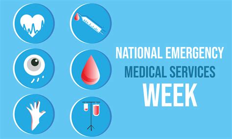 National Emergency Medical Services Week May Template For Background