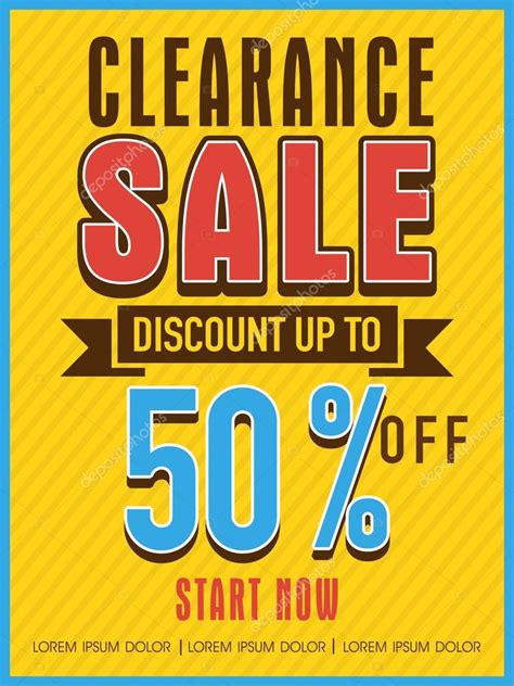 Clearance sale flyer, banner or template. Stock Vector Image by ...