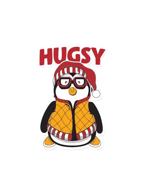 Hugsy Friends Official Sticker Redwolf