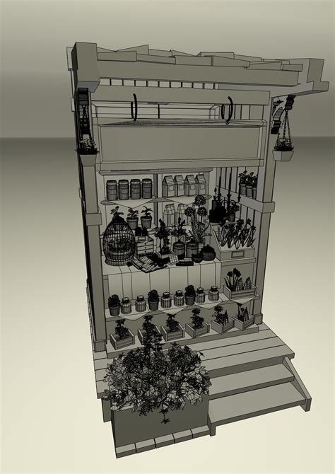 Marknadsstånd 3d Modell 123 Blend Free3d