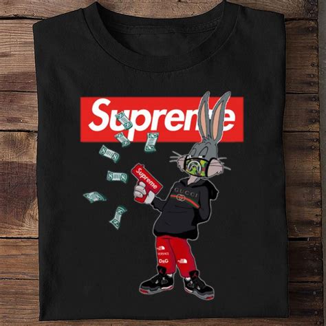 Looney Tunes Bugs Bunny Supreme Bape Gucci Shirt - VarmaGroups | Bugs ...