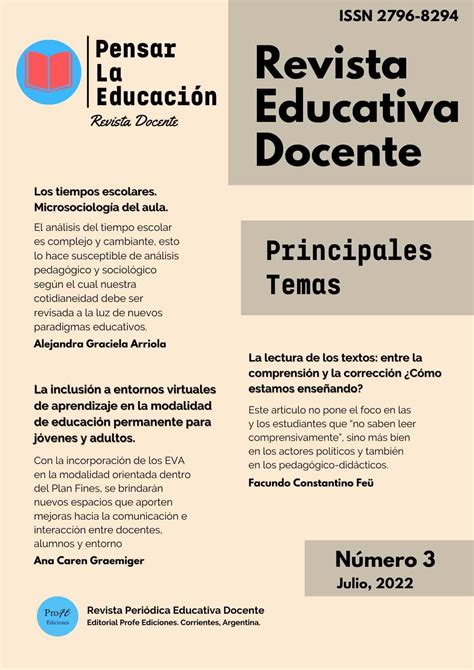 Revista Educativa Pensar la Educación