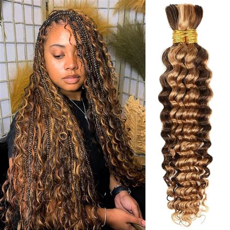 Amazon Human Braiding Hair G Deep Wave Bulk Human Hair For