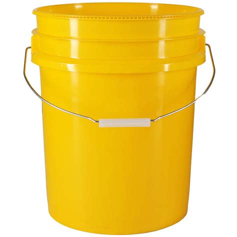 5 Gallon Yellow HDPE Plastic Pails (90-mil) - Wholesale / Bulk – Aaron ...