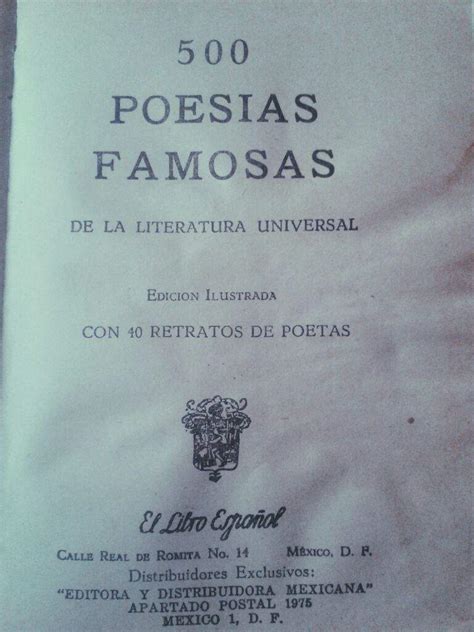 1 parte 500 famosas poesías libro Poesía Libre Amino