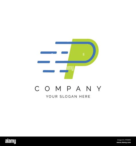 P Letter Logo Template Illustration Design Vector Alphabet P Speed