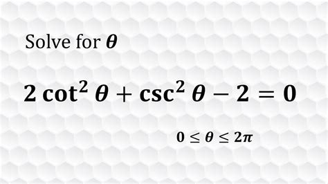 Solving Trigonometric Equations Youtube