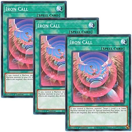 Amazon co jp 3枚セット 遊戯王 英語版 SR10 EN026 Iron Call アイアンコール ノーマル 1st